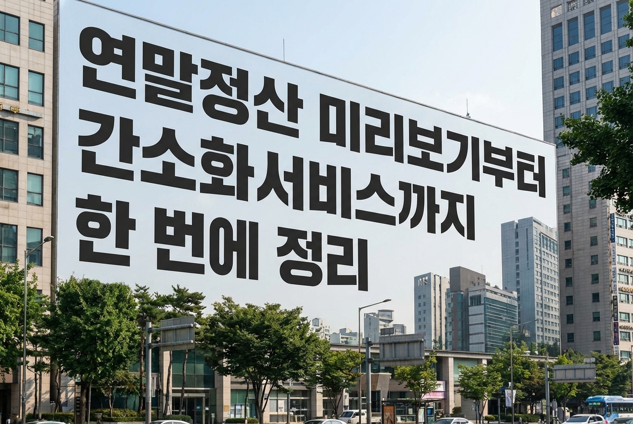 연말정산 미리보기부터 간소화서비스까지 한 번에 정리