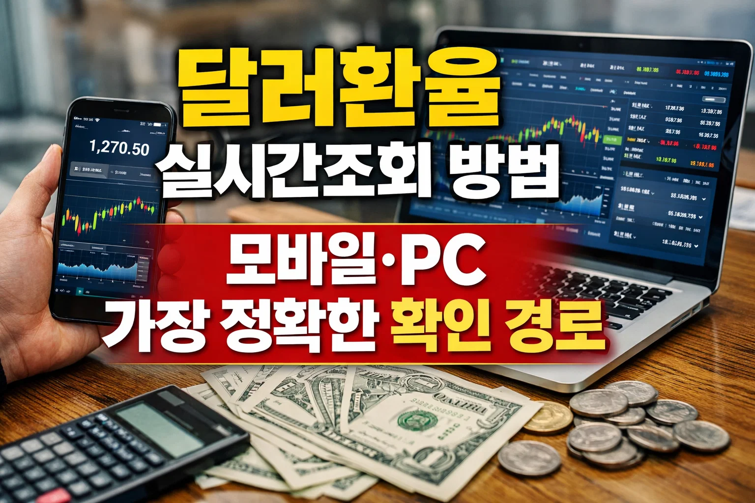 2026 달러환율 실시간조회 방법|모바일·PC 가장 정확한 확인 경로