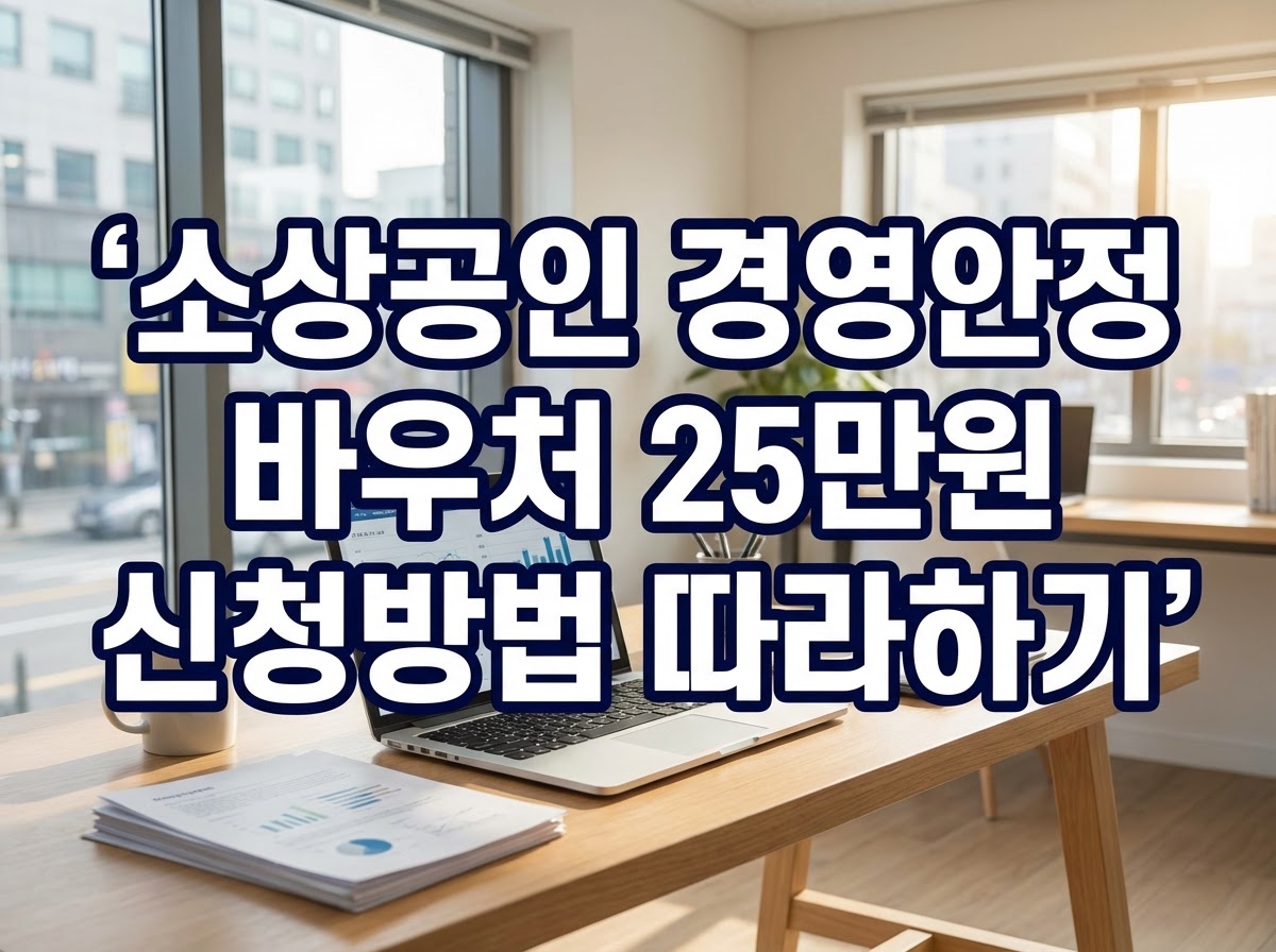 소상공인 경영안정 바우처 25만원 신청방법 따라하기