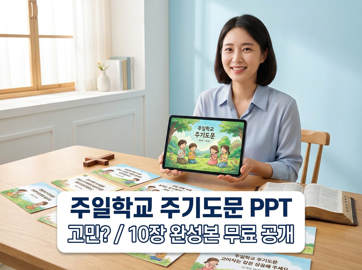 주기도문 주일학교 PPT 무료 자료 10장 초등부 설교 썸네일